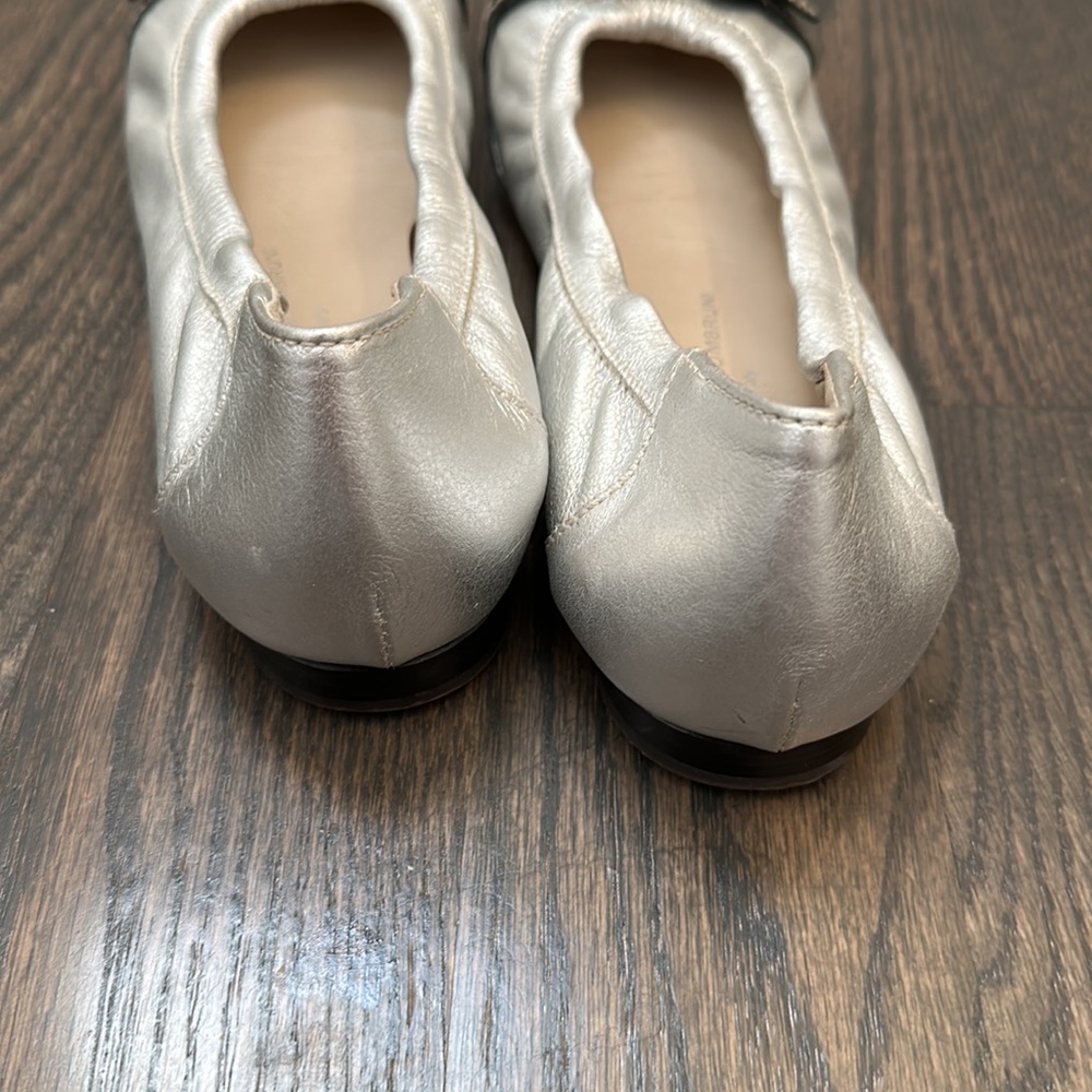 AGL cap-toe silver ballet flat 39 - Picture 4 of 6
